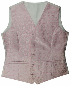 Lady Pink Swirl Classical Fashion  Waistcoat