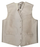 Light Gold Wedding Flower Classical Microfiber Boy Waistcoat+Cravat for Tuxedo/Suit/Foraml Wear