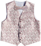 Light Pink Wedding Flower Classical Microfiber Boy Waistcoat+Cravat for Tuxedo/Suit/Foraml Wear