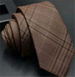 Wool Chequer Classical High Quality Necktie