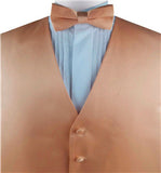 Mandarin Solid Plain Classical Suit/Tuxedo Waistcoat+Necktie+Bowtie+Hanky