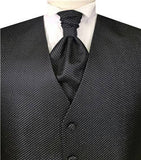 Black Dot Classical Bridegroom Waistcoat+Cravat+Hanky