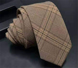 Wool Chequer Classical High Quality Necktie