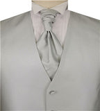 Light Colour Dot Classical Bridegroom Poly Waistcoat+Cravat+Hanky