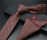 Wool  Classical Business High Quality Necktie+Hanky