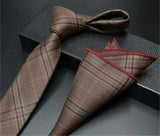 Wool  Classical Business High Quality Necktie+Hanky