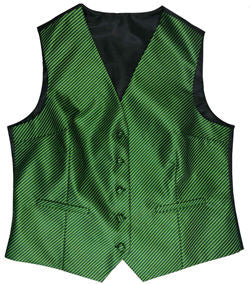 Lady  Green Stripe Classical Fashion  Waistcoat
