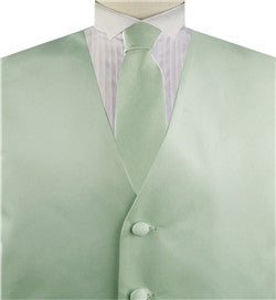 Light Sea Green Solid Plain Classical Tuxedo/Wedding Waistcoat+Necktie+Bowtie+Hanky
