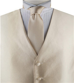 Solid Red-Gold Shining  Classical Wedding Waistcoat+Necktie+Hanky