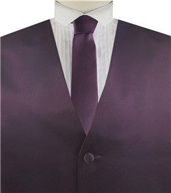 Dark Burgundy Solid Plain Classical Tuxedo/Wedding Waistcoat+Necktie+Bowtie+Hanky