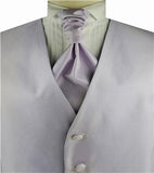 Lavender Dot Classical Bridegroom Poly Waistcoat+Hanky+Cravat or Bowtie