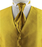 Gold Dot Classical Wedding Tailored Waistcoat+Cravat+Hanky