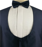 Navy Classical Tailored Horsemanship Tuxedo Waistcoat+Bowtie+Hanky