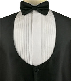 Black Low Neck Classical Evening Party Wear Waistcoat+Bowtie+Hanky