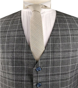 Grey Viscose Fashion&Classical Formal Wear Waistcoat Only