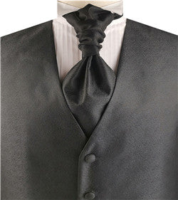 Black Dot Classical Wedding V-neck Business Waistcoat+Cravat+Hanky