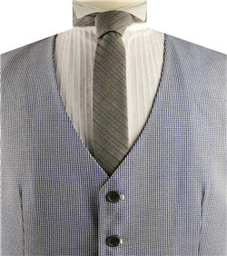 Blue Cotton&Poly Fashion&Classical  Formal Wear Waistcoat Only