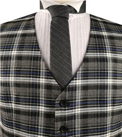 Chequer  Fashion&Classical  Formal Wear Waistcoat Only