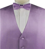 Light Wisteria Solid Plain Classical Tuxedo/Wedding Waistcoat+Necktie+Bowtie+Hanky