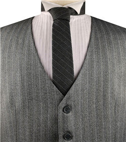 Silver Fish Bone  Fashion&Classical  Formal Wear Waistcoat Only