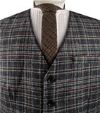 Mix Color Classical Tweed Formal Wear Waistcoat Only