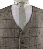 Beige&Brown Classical Formal Wear Waistcoat Only