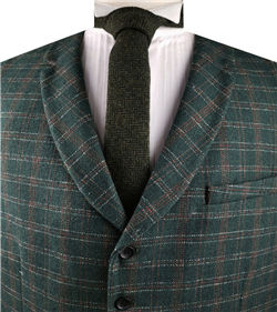Hunter Tweed Classical Tuxedo Collared Waistcoat Only