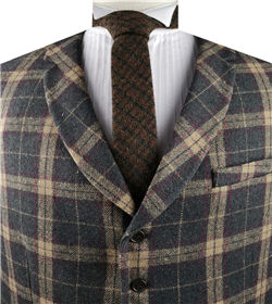 Mix Color Classical Tuxedo Collared Waistcoat Only