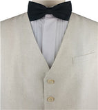 4 Pockets Beige Cotton&Poly Classical  Formal Wear Tuxedo Waistcoat