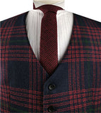 Burgundy Classical Formal Wear Waistcoat Only