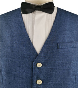 Navy 4 Pockets Cotton&Poly Classical  Formal Wear Tuxedo Waistcoat