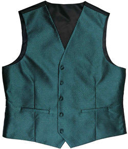 Lady Hunter Green Dot Classical Fashion Waistcoat