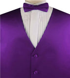 Violet Tuxedo/Wedding Waistcoat+Necktie+Bowtie+Hanky