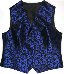 Lady Blue&Black Leaf Classical Fashion Waistcoat