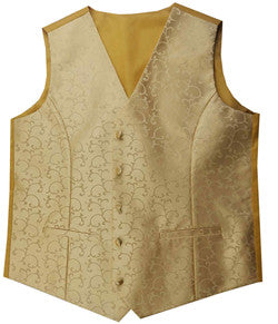 Lady Gold Swirl Classical Fashion Waistcoat