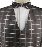 Chocolate Classical Wedding/Tuxedo Waistcoat+Bowtie+Hanky