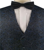 Navy Superior Quality Classical Silk  Wedding/Tuxedo Waistcoat