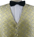 Mix Yellow Superior Quality Classical Silk  Wedding/Tuxedo Waistcoat