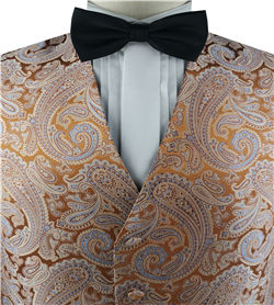 Brown Superior Quality Classical Silk  Wedding/Tuxedo Waistcoat
