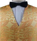 Gold Superior Quality Classical Silk  Wedding/Tuxedo Waistcoat