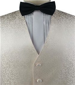 White/Light Pink Superior Quality Classical Silk  Wedding/Tuxedo Waistcoat