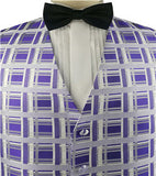 Purple Top Classical Silk  Wedding/Tuxedo Waistcoat