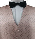 Mix Light Pink Top Classical Silk  Wedding/Tuxedo Waistcoat