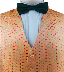 Light Orange Superior Quality Classical Silk  Wedding/Tuxedo Waistcoat