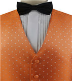 Orange Superior Quality Classical Silk  Wedding/Tuxedo Waistcoat